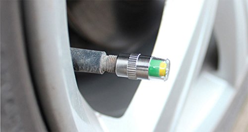 Daycount 4 Pcs 2.4 Bar 35 PSI Auto Car Tire Pressure Monitor Valve Stem Caps Sensor Indicator Alert Diagnostic Tools Kits - Thumbnail 5