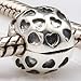 Clips Lock Stopper Charm Lots of Loveheart Authentic 925 Sterling Silver Clip Spacer Beads