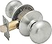 Schlage F10 PLY 619 Plymouth Door Knob, Hall & Closet Passage Lock, Satin Nickel