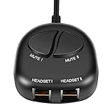 ZFKJERS Telephone Training Adapter Headset Splitter for Nortel Meridican, Norstar, Avaya, Ashtra, Mitel, Polycom, Ge and Other IP Phone