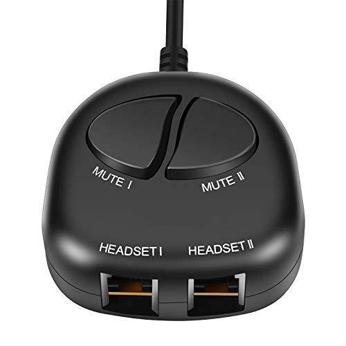 ZFKJERS Telephone Training Adapter Headset Splitter for Nortel Meridican, Norstar, Avaya, Ashtra, Mitel, Polycom, Ge and Other IP Phone