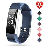 Lintelek Fitness Tracker, Heart Rate Monitor Activity Tracker with Connected GPS Tracker, Step Counter, Sleep Monitor, IP67 Waterproof Pedometer for Android and iOS Smartphone