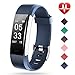 Lintelek Fitness Tracker with Heart Rate Monitor, Activity Tracker with Connected GPS, IP67 Waterproof Smart Band with Calorie Counter, Pedometer for Men, Women and Gift
