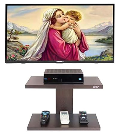 Captiver HardWood Wall Mounted Set Top Box Stand Wenge / Perfect Organizer Tv Entertainment