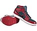 Jordan Retro 1 Mid Men Round Toe Suede Black Basketball Shoe