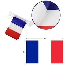 France String Flag Pennant Banner - 38 Flags, 42