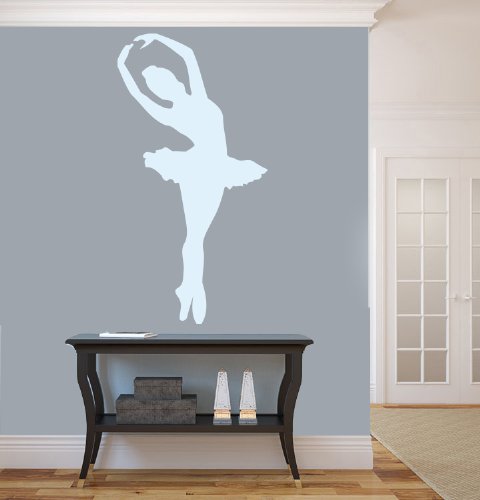 Housewares Vinyl Decal Girl Ballerin Home Wall Art Decor Removable Stylish Sticker Mural Unique Design for Room Ballet Dance Studio