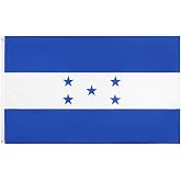 ANJOR Honduras Flag 3x5Fts - Honduran Flags With Brass Grommets 3 X 5 Ft