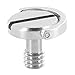 RAYSUN SN-150555 3 Pack Camera 1/4 Inch D Shaft D-Ring Screw Adapter for Camera Tripod Qrs Quick Release Plate