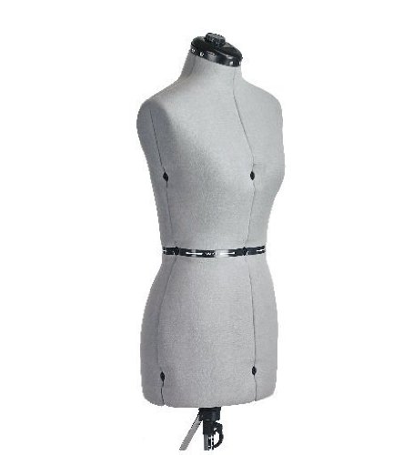FAMILY DRESSFORM FM-L Family Large Adjustable Mannequin Dress Form Grey