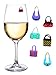 Valentines Day Wine Charms or Glass Markers for Stemless Glasses, Champagne Flutes and More - Fun Gift for Girlfriend, Wife or Sweetheart