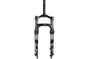 Gaderth Bike Suspension Fork, 20 inch Fat Bike Straight Front Fork, 4.0" Tire 135mm Air Double Shoulder Bicycle Front Fork, Snow Beach Shock Absorber Mountain Bike MTB Fork 20 inches