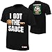 WWE Enzo Amore I Got The Sauce Youth Authentic T-Shirt Black Medium