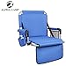 ALPHA CAMP Stadium Seat Padded Chair for Bleachers with Back& Arm Rest, Blue