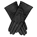 Fratelli Orsini Winter Gloves Isabella Black For Women - Lambskin Leather Gloves With Cashmere Lining - Black 8 - L