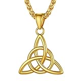 PROSTEEL Triquetra Necklace Infinity Trinity Celtic