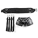 PELLOR Stand Up Offshore Fishing Gimbal Padded Fighting Belt Waist Rod Holder Shoulder Back Harness (Black) (Black, Large (Waistline: 34-50inch))