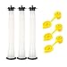 3 Sets Gas Can Replacement Spout & Parts Kit with Gasket,Stopper Cap,Screw Cap Collar and Vent Cap,for Rubbermaid Essence Gott & Some RotopaX Kolpin Blitz