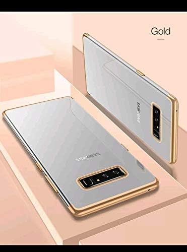 CAMS Cases and Covers for Samsung Galaxy S10 Plus Luxurious Shockproof TPU Bumper Back Glitter Edge Case Cover for Samsung Galaxy S10 Plus (Gold)