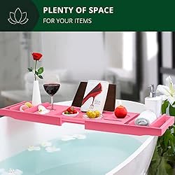 ROYAL CRAFT WOOD Luxury Bathtub Caddy Tray, 1 or 2