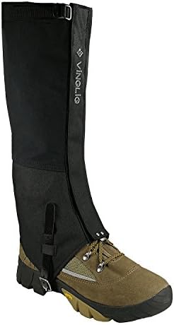 VINQLIQ Durable Waterproof Breathable Hiking Ski Snow Climbing Hunting High Leg Gaiters for Men and Women (upgraded - L)