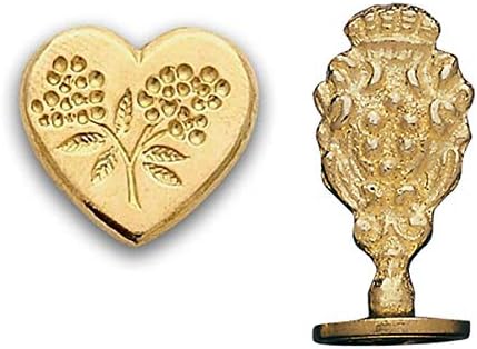 Brass Wax Seal Stamp - Heart Shaped