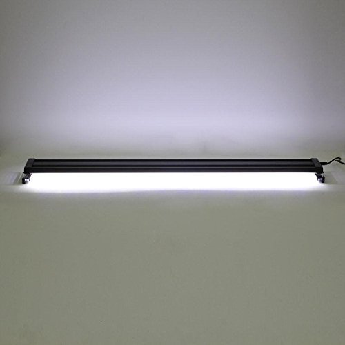 Deckey 25W 144 LED Aquarium Fish Tank Extendable Light LED Blue and White Color Changing Frame Fish Lamp