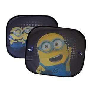 Minions MNSAA011 Zonwering, set van 2, zwart