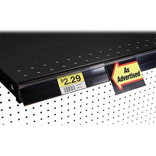 Gondola Shelf UPC Ticket Channel Label Holder Strip with Sign Grip
