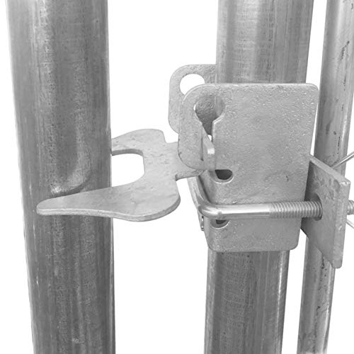 Festnight Outdoor Hundezwinger mit ?berdachung Hundehütte Hundek?fig Hundehütte Hundehaus Tierlaufstall Freilaufgehege Verschlie?bares Riegelsystem für Hunde 382x382x225 cm – Bild 4