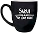 ANY TEXT Custom Engraved Coffee Mug, Laser Engraved Personalized Ceramic Coffee Cup with Color Choices - BM01