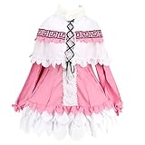 Ainiel Women's Anime Cosplay Lolita Skirt Full Set with Stockings (Large)
