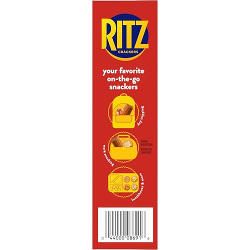RITZ FRESH STACKS ORIGINAL, EVERYTHING, AND GARLIC BUTTER CRACKERS VARIETY PACK, TRAVEL SNACKS, 8.85 OZ (6 MULTI SNACK PACKS)