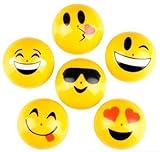 Rhode Island Novelty 1.75 Inch Emoji Face Smile Emoticon Poppers 1 Dozen, 12 Pieces
