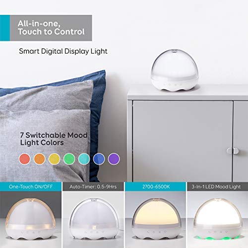 MoKo Smart Table Light, Hand Gesture Control Bedroom Nightstand Ambient