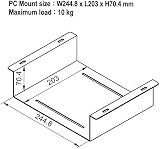 Roline Under-Sink Bracket for KVM NUC Mini PC Thin Client Metal Mount view 5