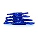 Doc Johnson Titanmen - 4 C-Ring Set - Helps Create Firmer and Thicker Erections - Side Tabs for Easy Removal and Adjustment - Blue
