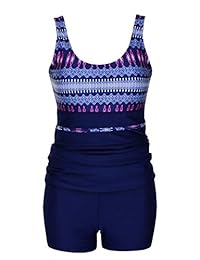 Danify Traje de baño de una pieza para mujer, talla grande, vestido de baño de playa