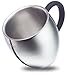 QQ Double Wall Stainless Steel Coffee Mug / Tea Cup (10oz)