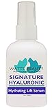 Watts Beauty Signature 100% Pure Hyaluronic Acid Wrinkle Serum - Best Hyaluronic Acid for Face - No Parabens - Perfect Plumping Moisturizer for Wrinkles, Fine Lines, Dry, Aging Skin 2oz