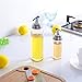 Olive Oil Dispenser Cruet Set - Agvincy Salad Dressing Bottle for Balsamic Vinegar, Soy Sauce Including 2pack Heavy-duty 17oz & 6oz Glass Bottles and 1 Replaceable Non-Drip Spout