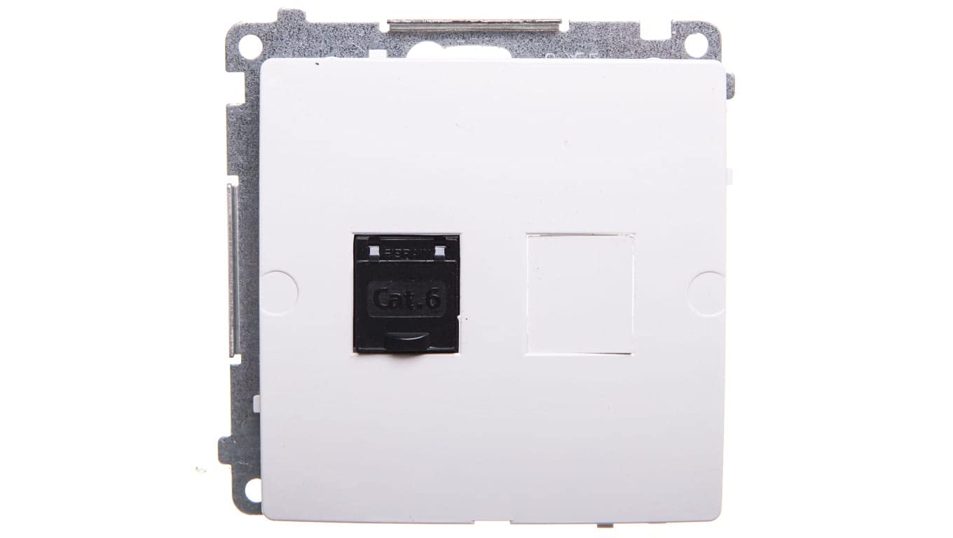 Kontakt-Simon BM61.01/11 Socket White Plastic IP20, 75 mm 34 mm 75 mm