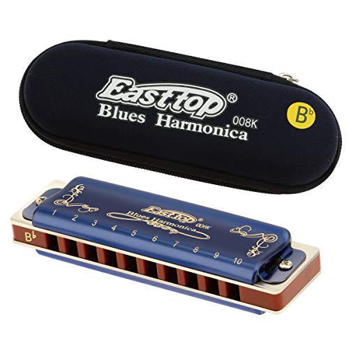 East top Diatonic Harmonica Key of Bb, 10 Holes 20 Tones 008K Diatonic