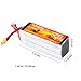 Floureon 6S 22.2V 4500mAh 45C Lipo Battery for RC Quadcopter Airplane Helicopter Car Truck Boat Hobby with XT60 Plug (5.35 x 1.69 x 2.05 Inch)