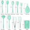 11in1 Silicone Cooking Kitchen Utensil Set, BPA Free Non Toxic Heat Resistant Nonstick Silicone Turner Tongs Spatula…