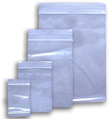 1000 Ziplock 5x7 Small Reclosable Clear Plastic Poly Bags 2 Mil 5"x7" Zip Lock Uneekmailers Brand