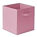 Casafield Set of 6 Collapsible Fabric Cube Storage Bins, Light Pink - 11