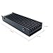 PCIe NVMe M.2 SSD Heatsinks Cooler with Thermal Pad (Black)
