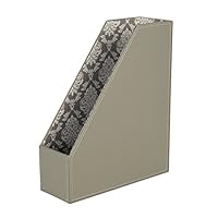 Morenice Magazine File Holder Desktop Organizer Book Container Box (Gray)