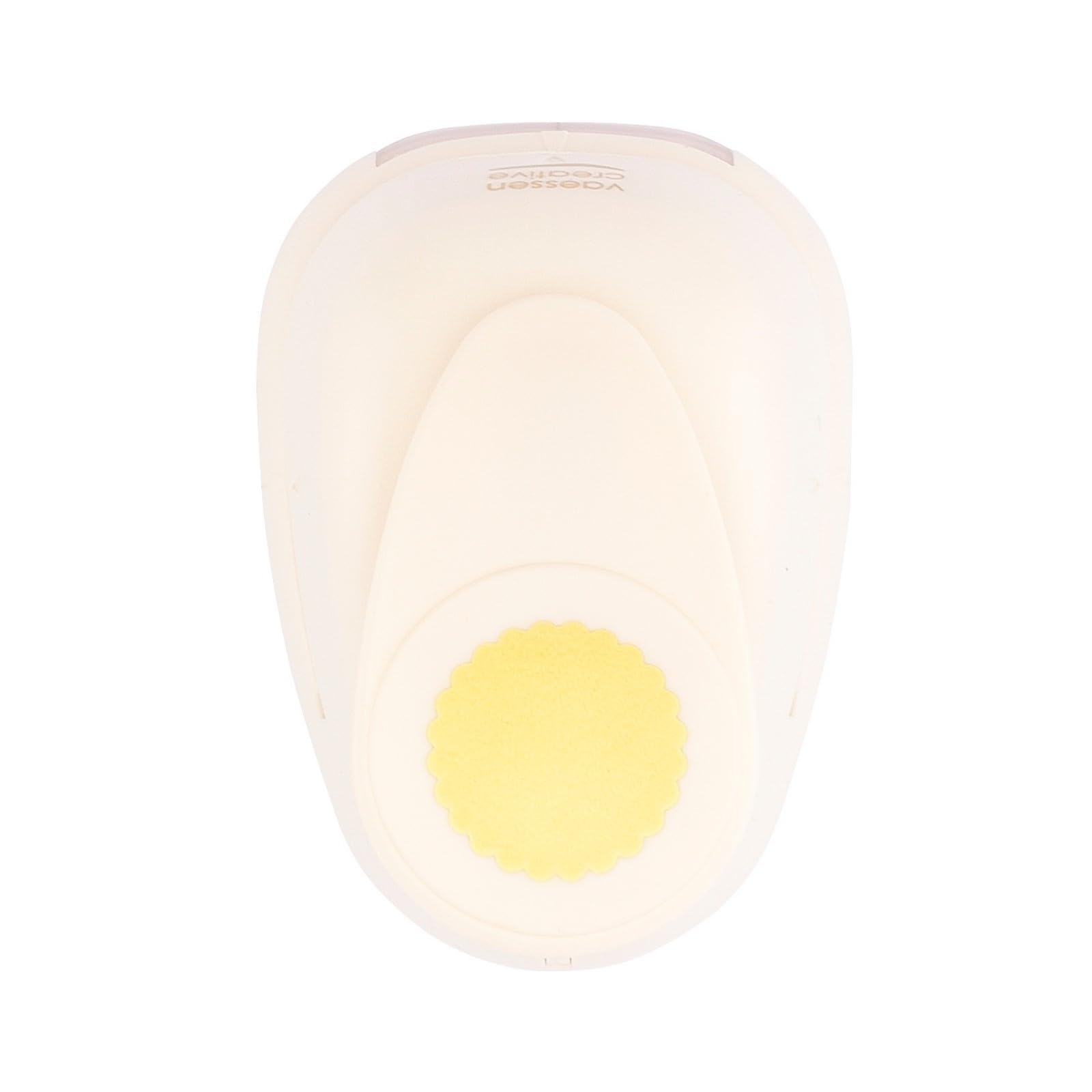 Vaessen Creative Craft Paper Punch - Scalloped Circle - Ø 3,8 cm - Circle Cutter for Crafting and Card Making